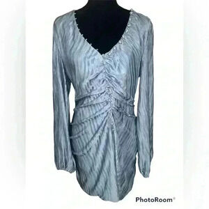 Kittenish Women’s Powdered Blue Metallic Dress Size X-Large